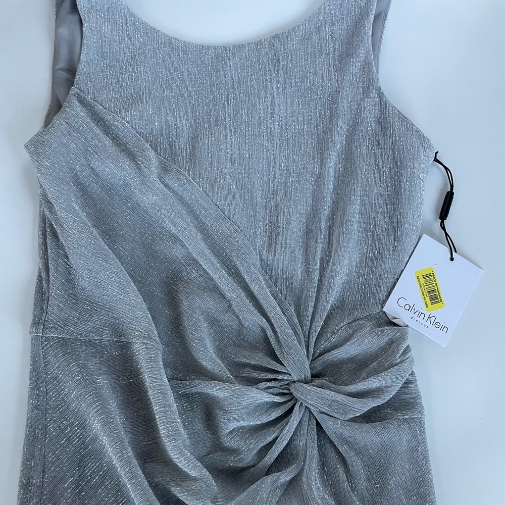 Calvin Klein Shimmer Grey Cocktail Dress